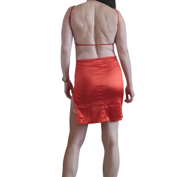 NWT Better Be for Copper Closet Backless Red Party Dress - Picture 3 of 15